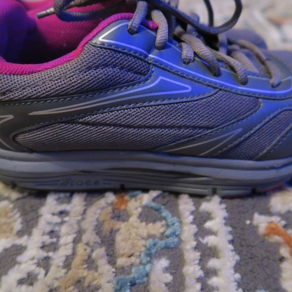 Abeo Rocs Astro Walking Shoes Charcoal Sangria Women's Size 7 Grey Pink - Picture 3 of 9